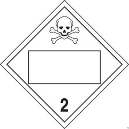 Accuform BLANK DOT PLACARD HAZARD CLASS 2 MPL4DG2CVS25 MPL4DG2CVS25